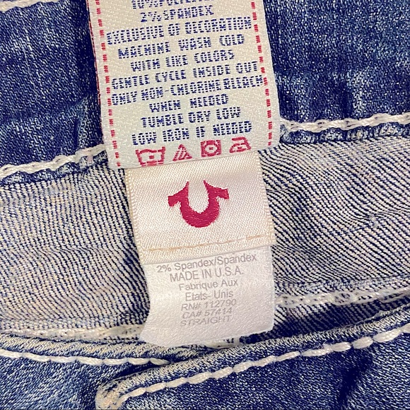 🆕 Vintage TRUE RELIGION ✖️SWAROVSKI CRYSTAL Jeans - Picture 16 of 16